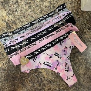 NWT Juicy Couture 5PCK Thongs